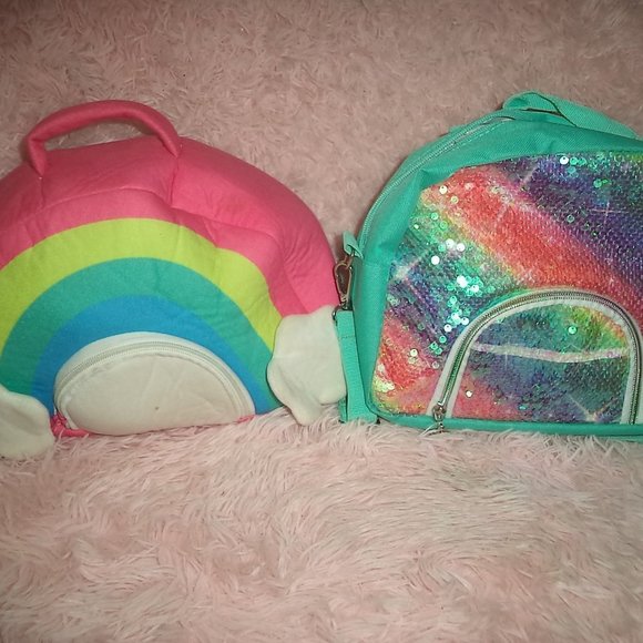 LOT OF 6 PIXIE CRUSH & POMKINZ PET PALS UNICORN PLUSH W/RAINBOW CARRIER CASE/BAG - Picture 2 of 5